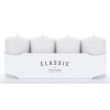 Pl Szary Świeca K Classic Mat 4-Pack Mały-Przec.