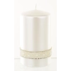 Pl Biel Świeca Crystal Opal Pearl Walec Średni Fi8