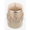 Pl Rose Gold Świeca Ice Star Walec Mały Fi7