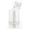 Pl Biel Świeca Crystal Opal Pearl Walec Średni Fi8