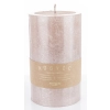 Pl Rose Gold Rustic Metalic Świeca Walec Duży Fi9