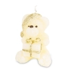 Pl Świeca Figurka Teddy Świąteczny Kremowy