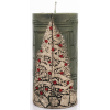 Pl Świeca Walec Średni Xmas Room Zieleń Szampan