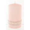 Pl Rose Gold Perła Świeca Crystal W Śr. Fi8-Prom.