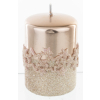 Pl Rose Gold Świeca Ice Star Walec Mały Fi7