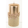 Pl Rose Gold Świeca Ice Star Walec Średni Fi7