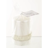 Pl Biały Świeca Crystal Opal Pearl Walec Mały Fi7