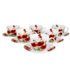 Pl Kpl 6 Szt Filiżanek Ze Spodkami Classic Poppies