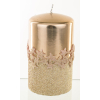 Pl Rose Gold Świeca Ice Star Walec Średni Fi8