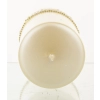 Pl Kremowy Świeca Crystal Opal Pearl Walec Duży F7