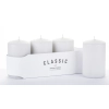 Pl Szary Świeca K Classic Mat 4-Pack Mały-Przec.