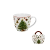 Pl Kubek 460 Ml W Koszyczku Christmas Tree
