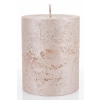 Pl Rose Gold Rustic Metalic Świeca Walec Średni F9