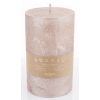 Pl Rose Gold Rustic Metalic Świeca Walec Duży Fi9
