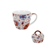 Pl Kubek W Koszyczku Naresh Red 460 Ml