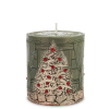 Pl Świeca Walec Mały Xmas Room Zieleń Szampan