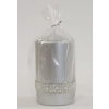 Pl Srebrny Świeca Crystal Opal Walec Śr. Fi8-Prom.