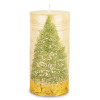 Pl Świeca Walec Średni Xmas Room Szampan Zieleń
