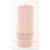 Pl Rose Gold Perła Świeca Crystal W Duży Fi7-Prom.