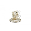 Pl 2 Filiżanki Espresso Spodek English Roses White