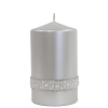 Pl Srebrny Świeca Crystal Opal Walec Śr. Fi8-Prom.