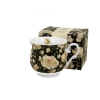 Pl Kubek Retro English Roses Black