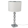 Pl Lampa Metal Srebrno-Biała Pierścienie D.