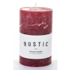 Pl Bordo Świeca K Rustic Walec Średni Fi7-Przec.