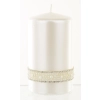 Pl Biel Świeca Crystal Opal Pearl Walec Średni Fi8