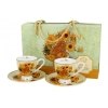 Pl 2 Filiżanki Espresso Spodek Sunflowers Van Gogh