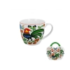 Pl Kubek 460Ml W Koszyczku Koguty Folk