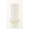 Pl Biały Świeca Crystal Opal Pearl Walec Duży Fi7