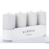 Pl Szary Świeca K Classic Mat 4-Pack Duży-Przec.