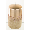 Pl Rose Gold Świeca Ice Star Walec Średni Fi8