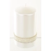 Pl Biel Świeca Crystal Opal Pearl Walec Średni Fi8
