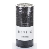 Pl Czerń Świeca K Rustic Walec Duży Fi7-Przec.