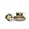 Pl 2 Filiżanki Espresso Spodek English Roses Black