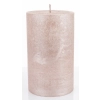 Pl Rose Gold Rustic Metalic Świeca Walec Duży Fi9