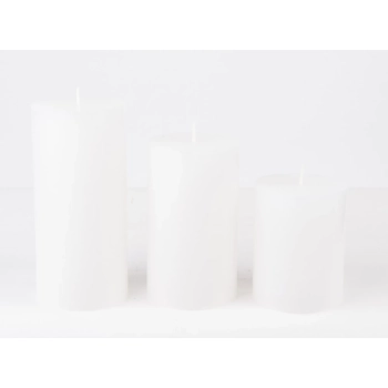 Pl Lino Blanco Świeca Glass Classic 3-Pack Walec