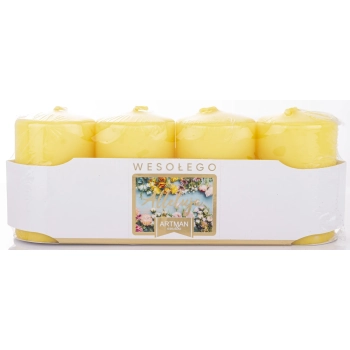 Pl Świeca Cookies 4-Pack Mat Zółty