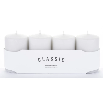 Pl Szary Świeca K Classic Mat 4-Pack Mały-Przec.