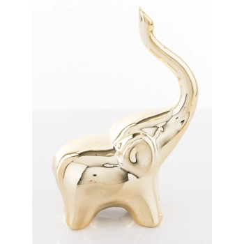 Pl Słoń Ceramiczny Złoty