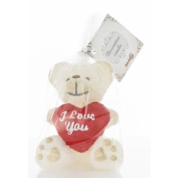 Pl Świeca Biała Figurka Teddy