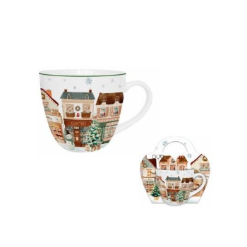 Pl Kubek 460 Ml W Koszyczku Christmas City 2