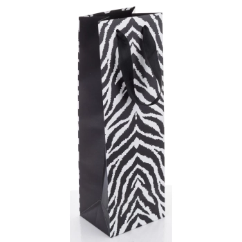 Pl Torebka Zebra Pattern Black Bottle