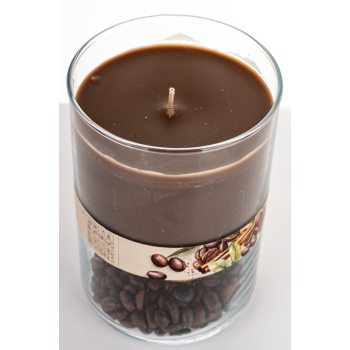 Pl Świeca Duo Coffee Aroma Szkło Duże Brązowy