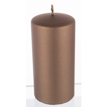 Pl Brąz Świeca Opal Metallic Mat Walec Średni Fi7