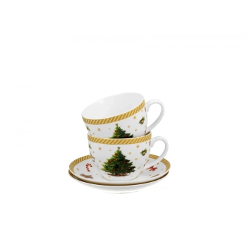 Pl 2 Filiżanki Ze Spodkami Christmas Tree 2