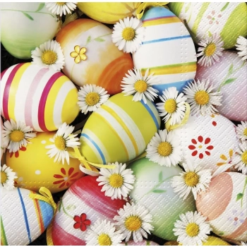 Pl Serwetki Daisies Among Eggs