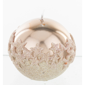 Pl Rose Gold Świeca Ice Star Kula 8